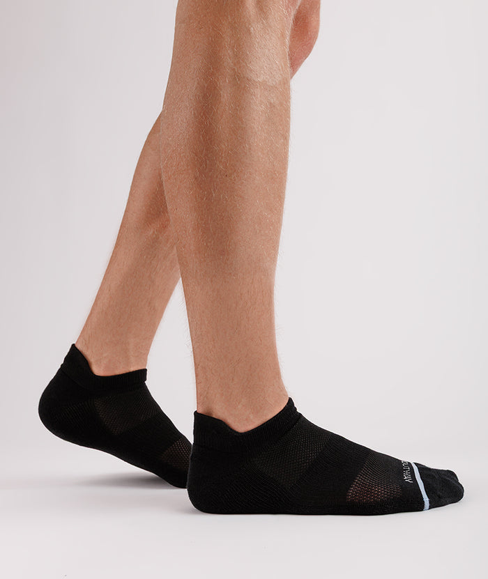 Flagship Black Supima Cotton Ankle Socks