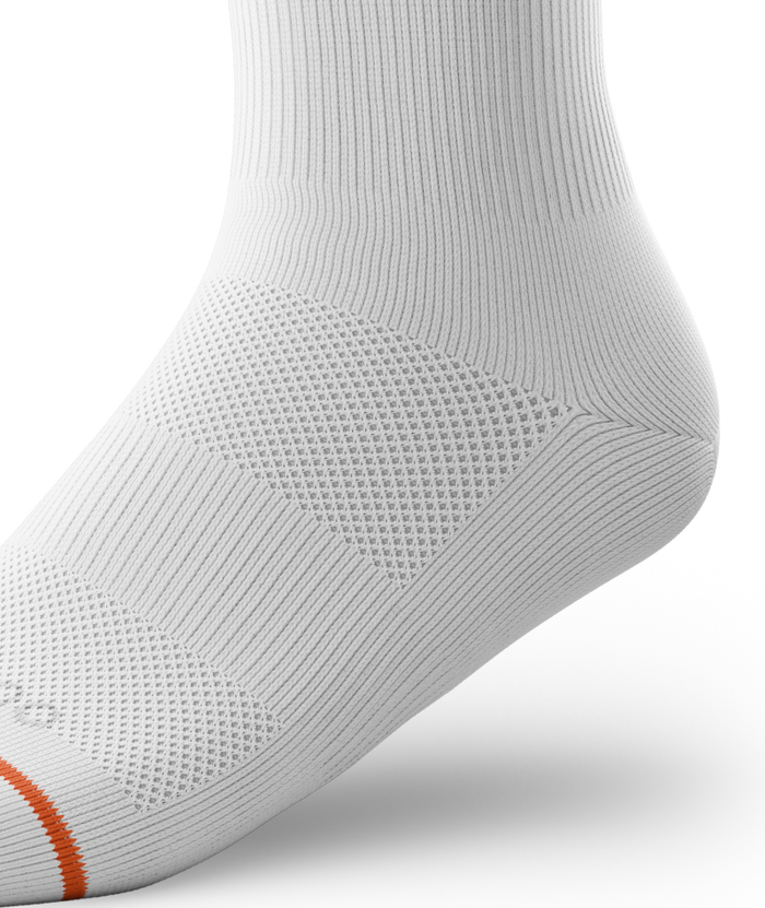 Flagship White Athletic Crew Socks 6-Pack