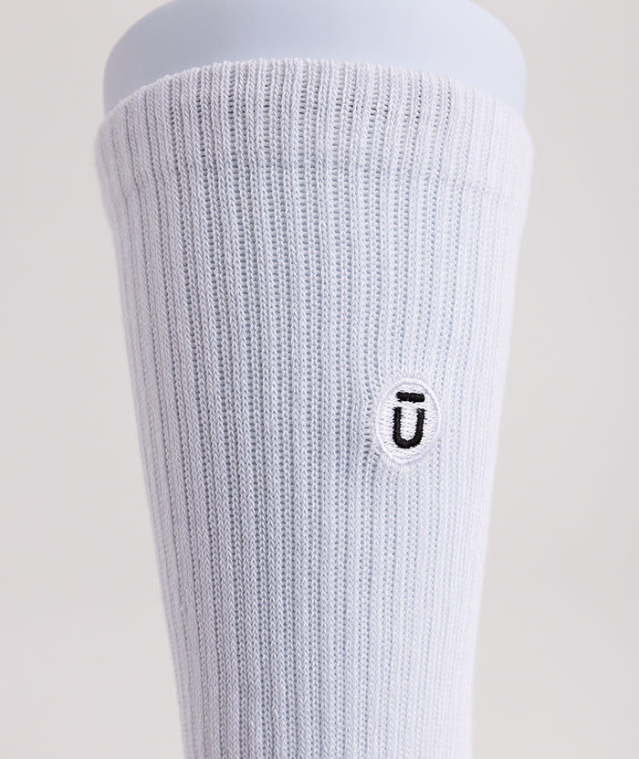 Flagship White Supima Cotton Crew Socks