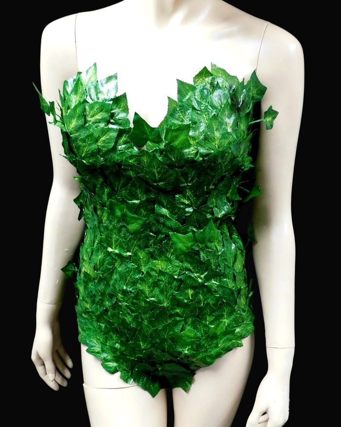 Full Mother Nature Nightshade Botanical Villain Monokini Body Suit Costume Rave Bra Cosplay Halloween