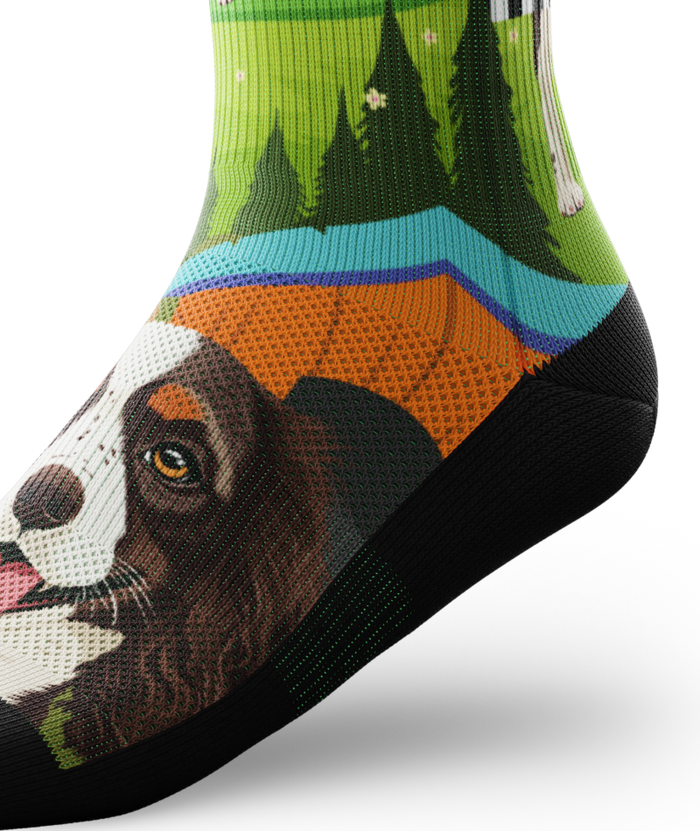 Fur-st to Finish Athletic Crew Socks