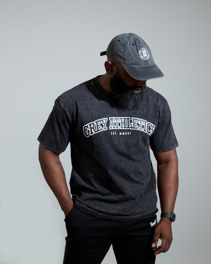 GA COLLEGE ACID WASH TEE