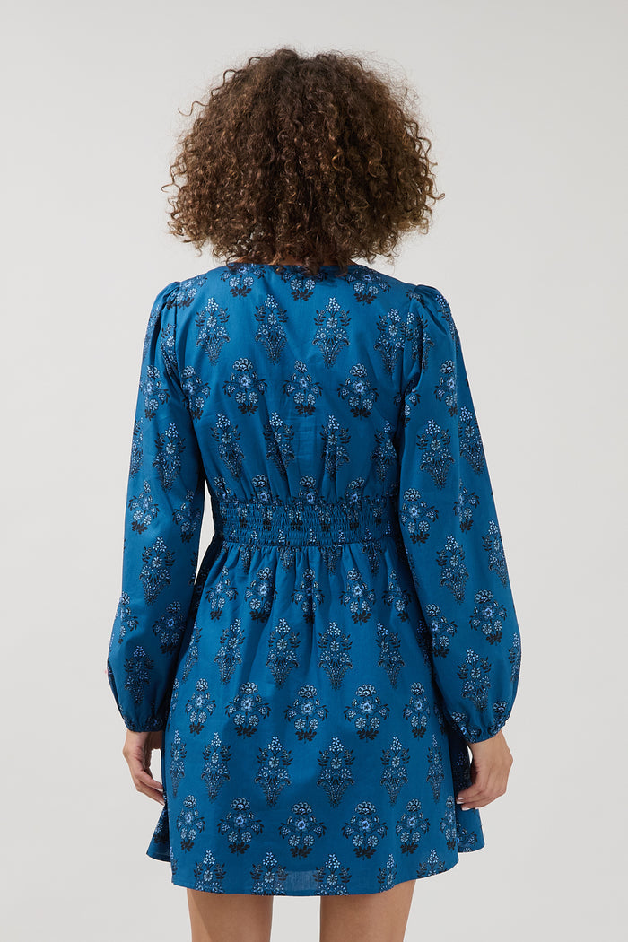 Girna Long Sleeve Mini Dress Gardena Floral