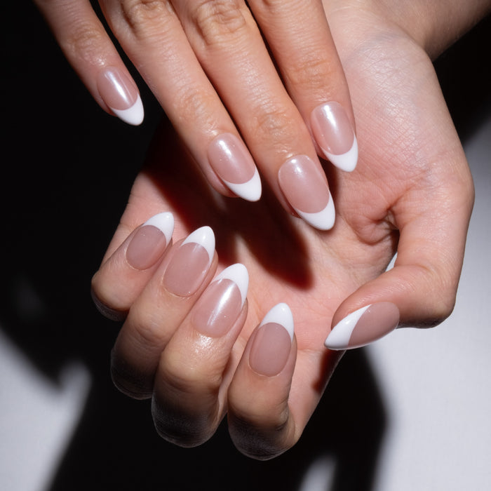 Durable French Tip Press On Nails