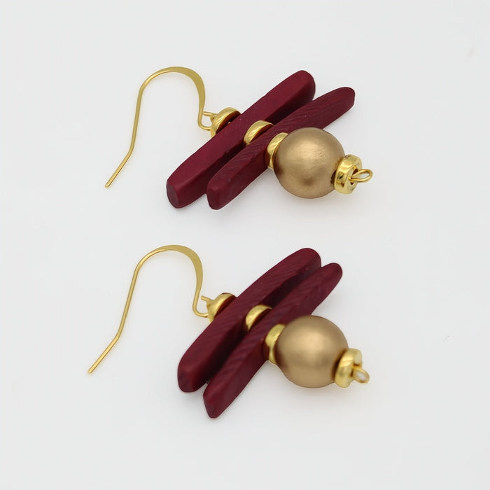 Gold Skylar Coastal Aura Earrings