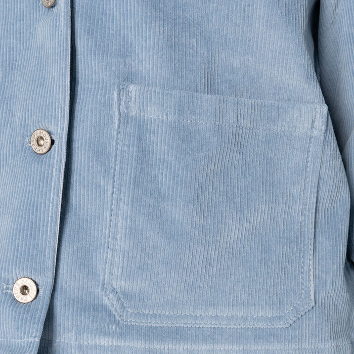 Gracie Jacket - Organic Faded Corduroy - Pale Indigo by Naked & Famous Denim