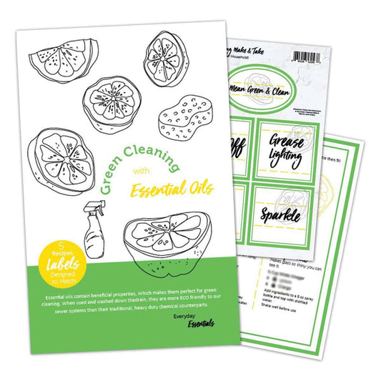 Green Cleaning Recipes & Labels DIY for Essential Oils at Your Oil Tools