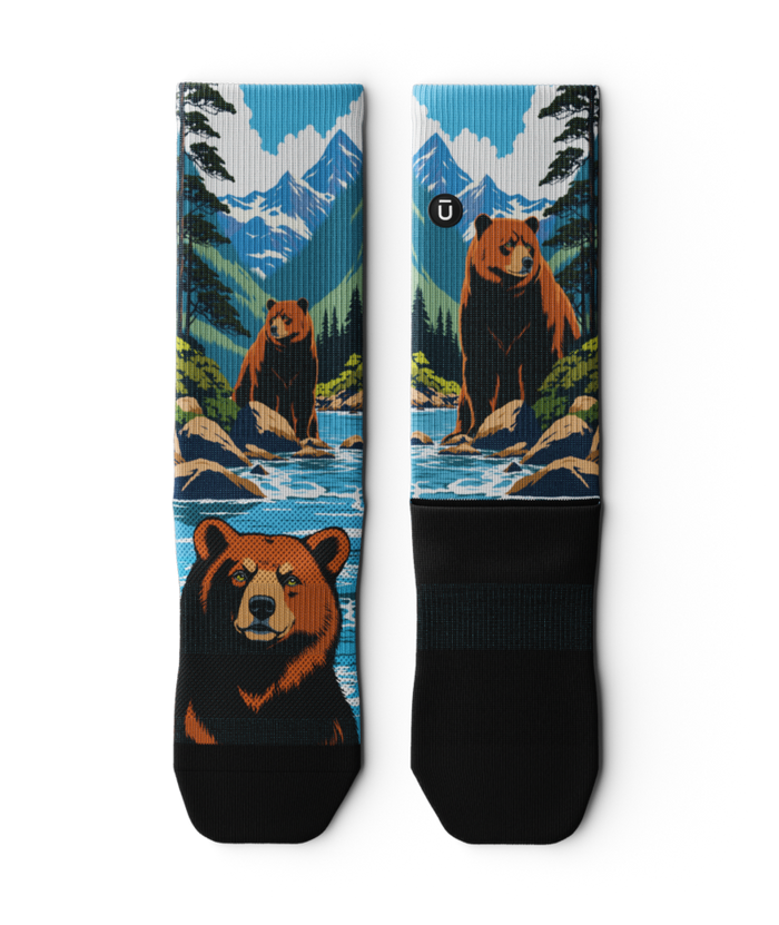 Grizzlies Athletic Crew Socks