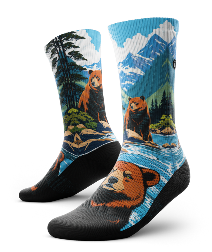 Grizzlies Athletic Crew Socks