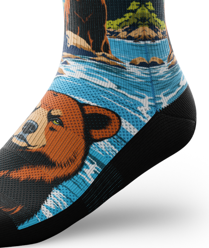 Grizzlies Athletic Crew Socks