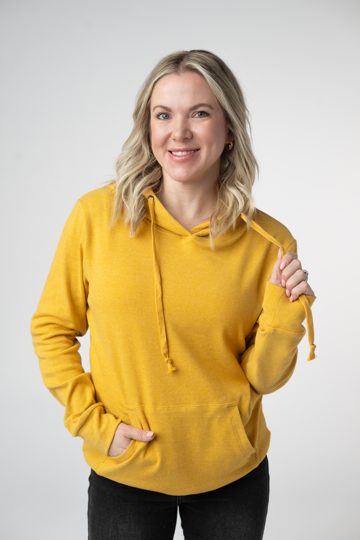Hailey Hoodie - Mustard by Michelle Mae