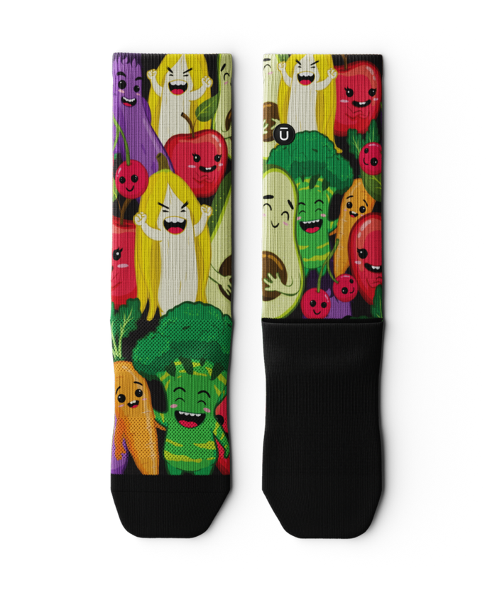 Happy Harvest Athletic Crew Socks