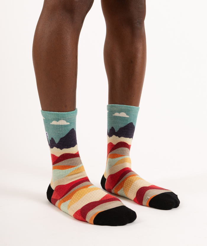 Head In The Clouds Merino Wool Lite Crew Socks