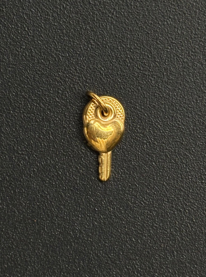 Heart Key Charm