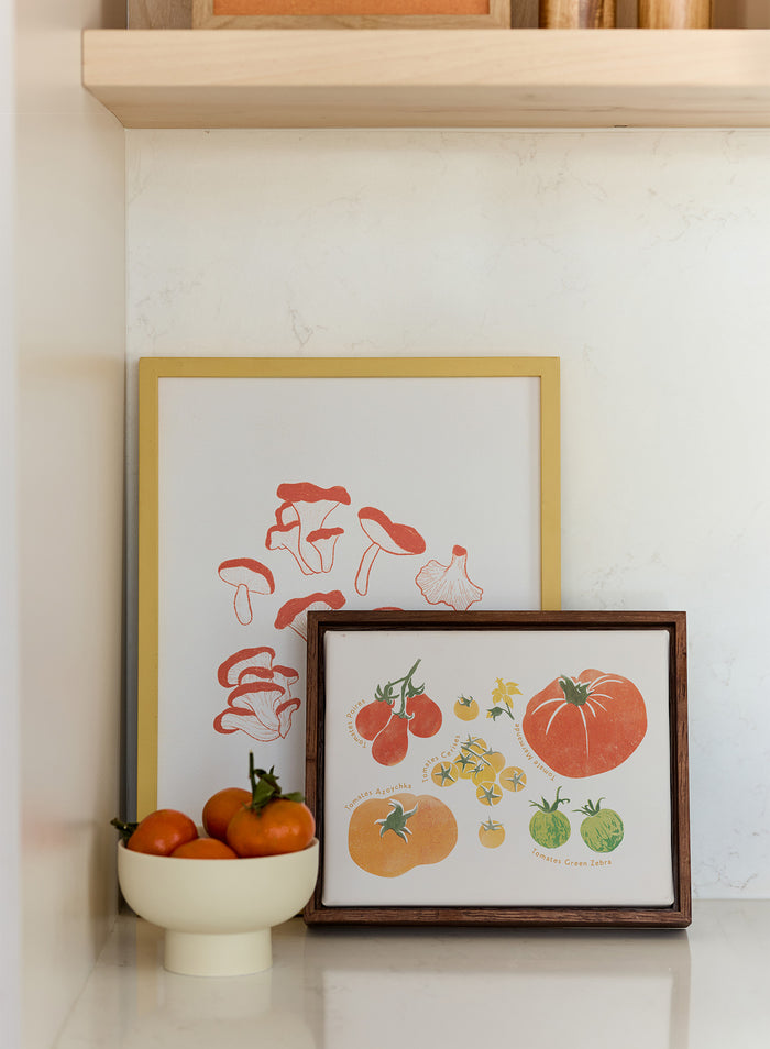 Heirloom Tomato Block Print, Canvas