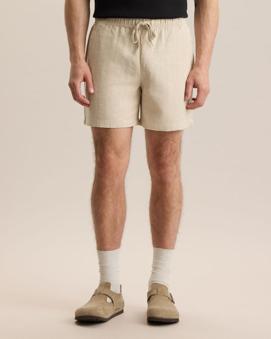 HEMP HERRINGBONE SHORT