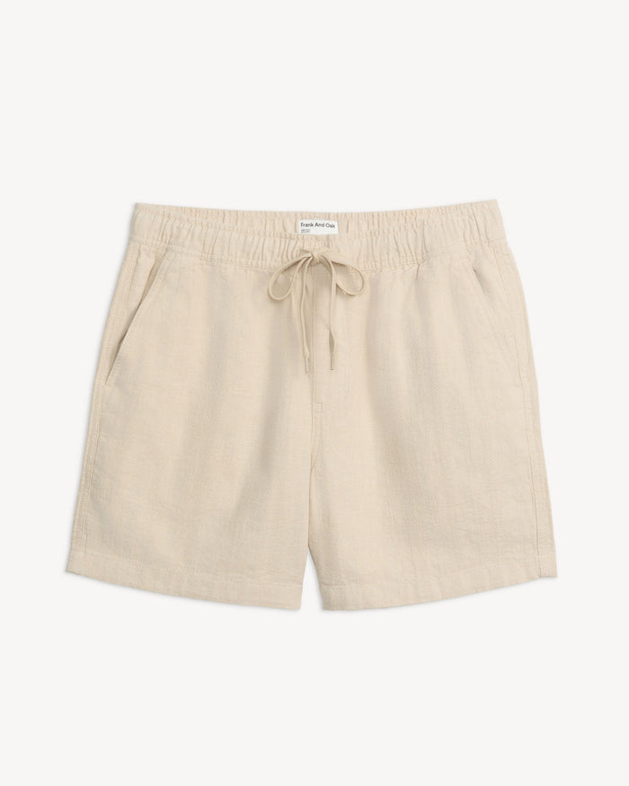 HEMP HERRINGBONE SHORT