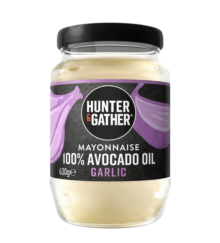 Hunter & Gather Avocado Oil Mayonnaise Garlic 630g
