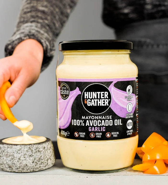 Hunter & Gather Avocado Oil Mayonnaise Garlic 630g