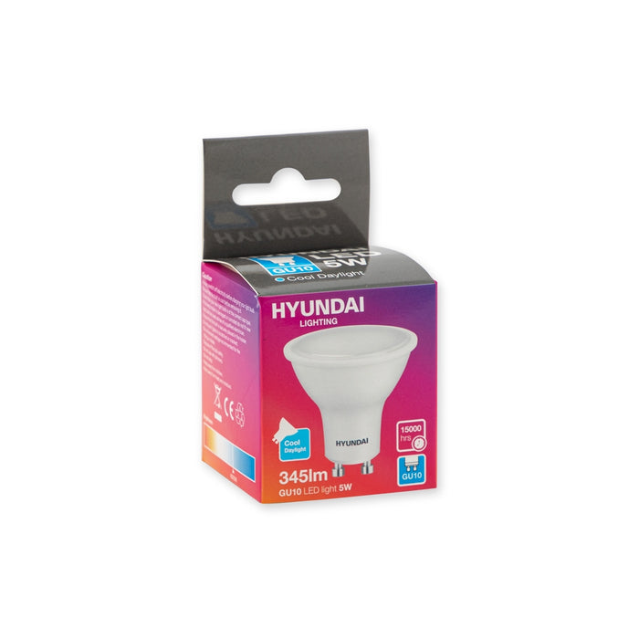 Hyundai Energy Saving Led Lightbulb Single 5W Gu10 Cool Daylight 327688