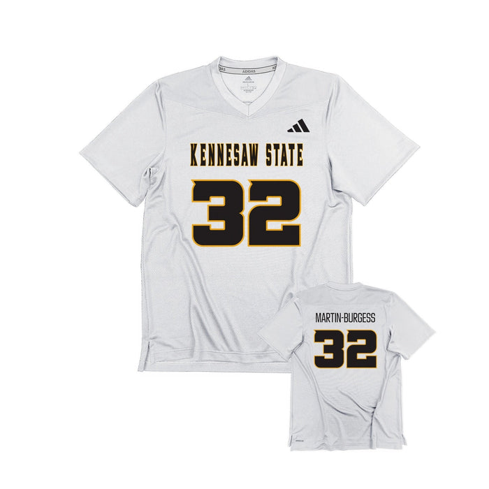Jaden Martin-Burgess : adidas Replica Football Jersey - White