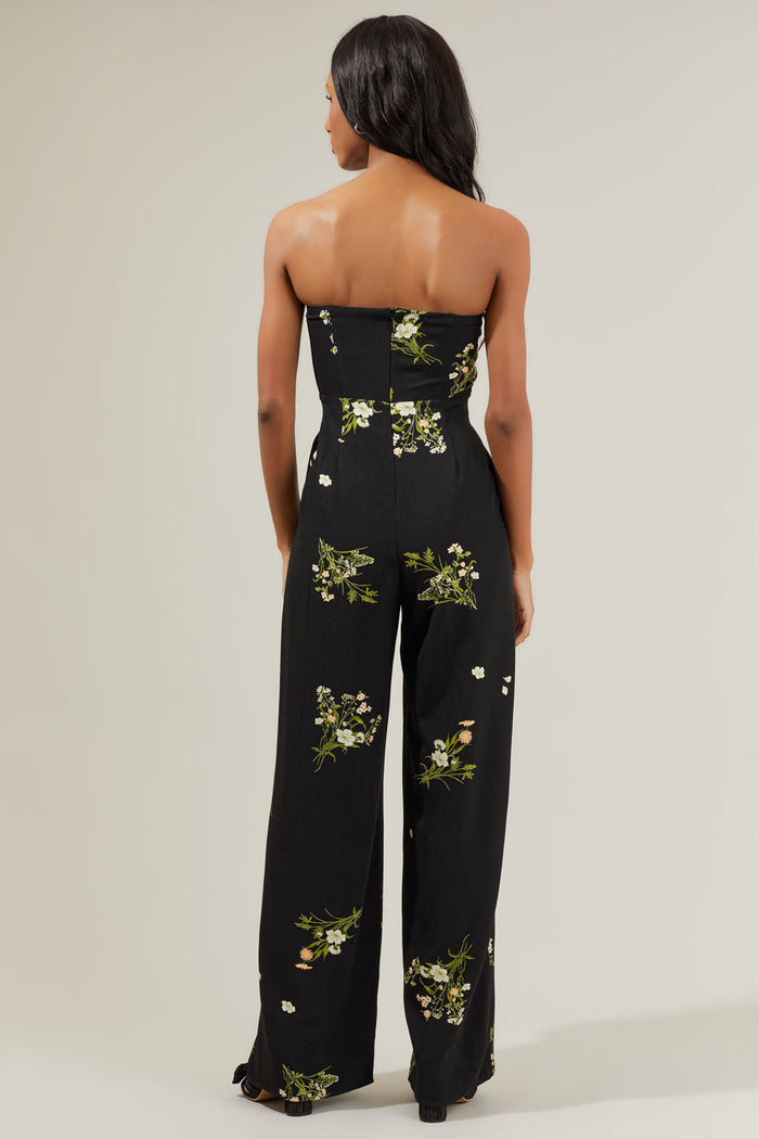Jenna Floral Wide Leg Jumpsuit