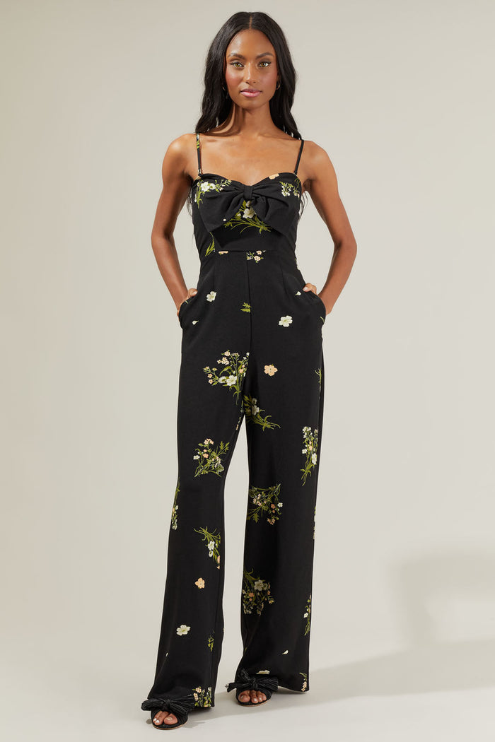 Jenna Floral Wide Leg Jumpsuit