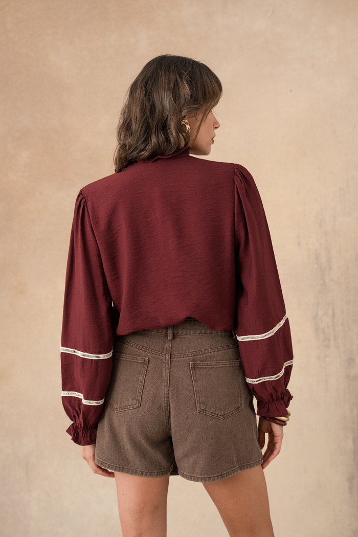 Jupe-short Edith - Café