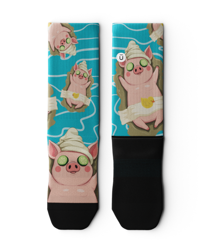 Just Oink It Athletic Crew Socks