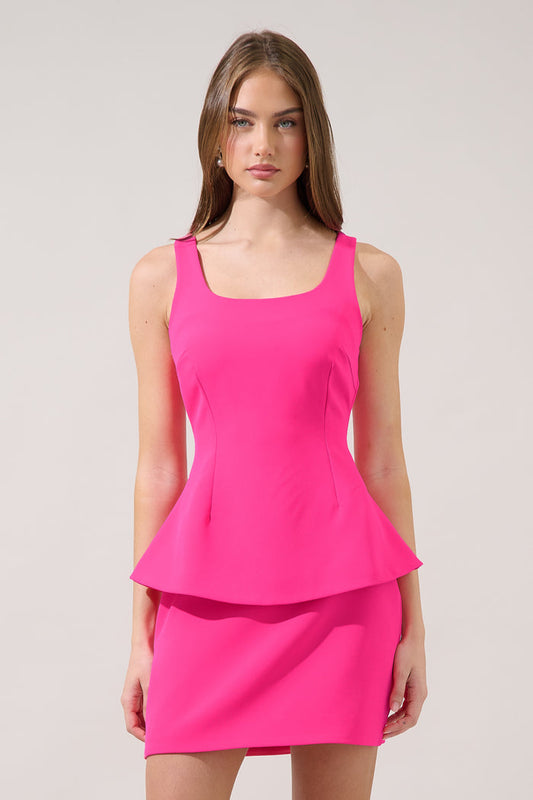 Karla Sleeveless Peplum Top