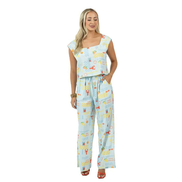 Katin Women's Two Piece Linen Set Top