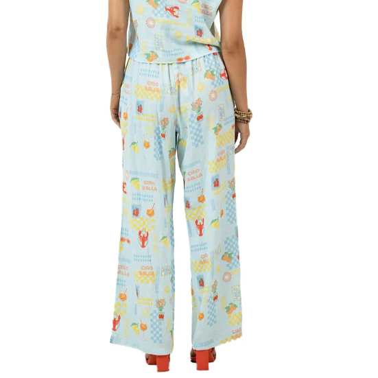 KatyDid Women's Two Piece Linen Set Pant