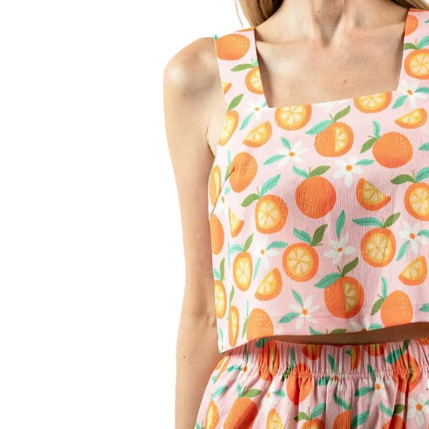 KatyDid Women's Two Piece Peaches Set