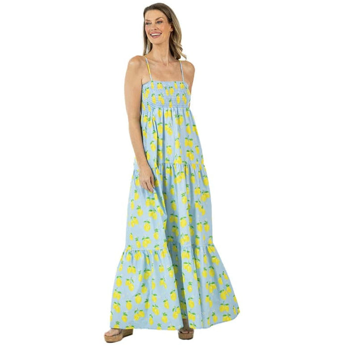 KatyDid Women's Zesty Lemons Maxi Dress