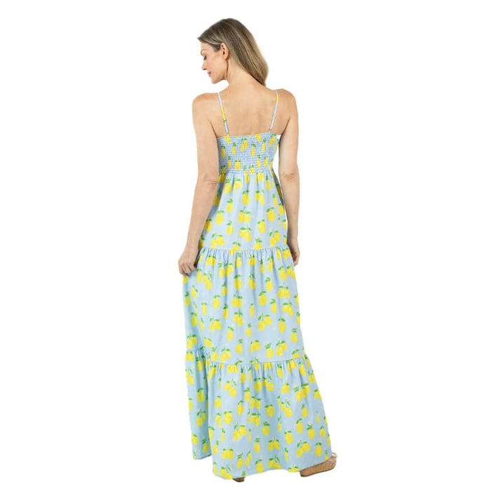 KatyDid Women's Zesty Lemons Maxi Dress