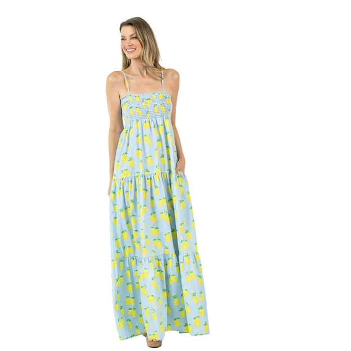 KatyDid Women's Zesty Lemons Maxi Dress