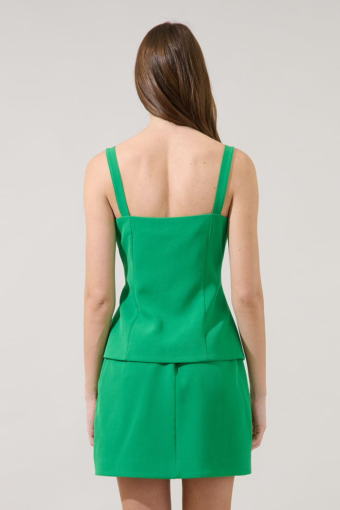 Keilani Sleeveless Button Down Top