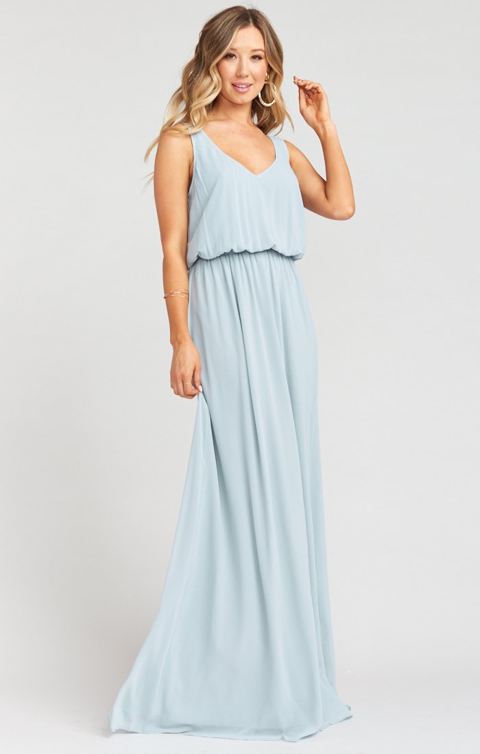 Steel Blue Chiffon