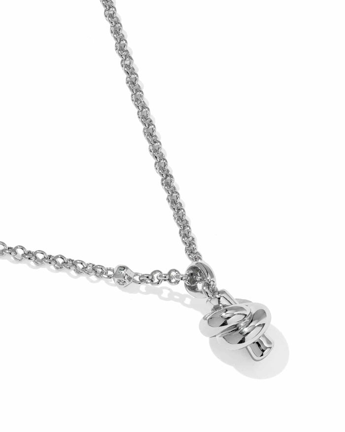 Kendra Scott Parker Knot Silver Pendant Necklace