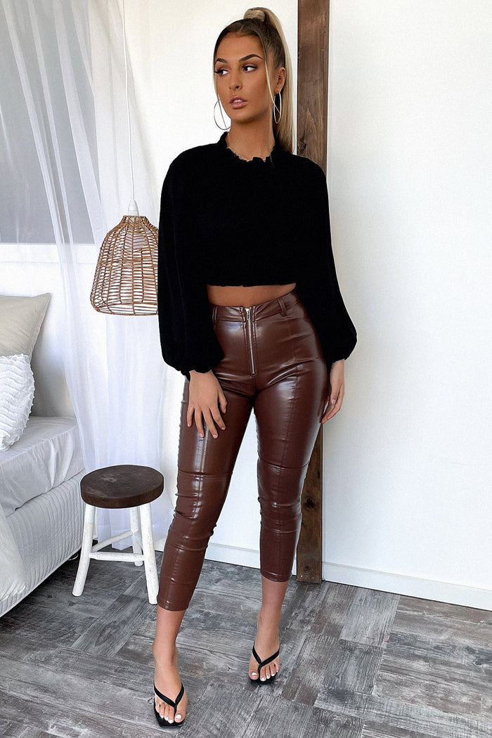 Kerry Long Sleeve Top - Black