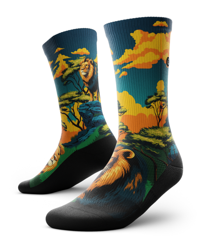 King of the Jungle Athletic Crew Socks