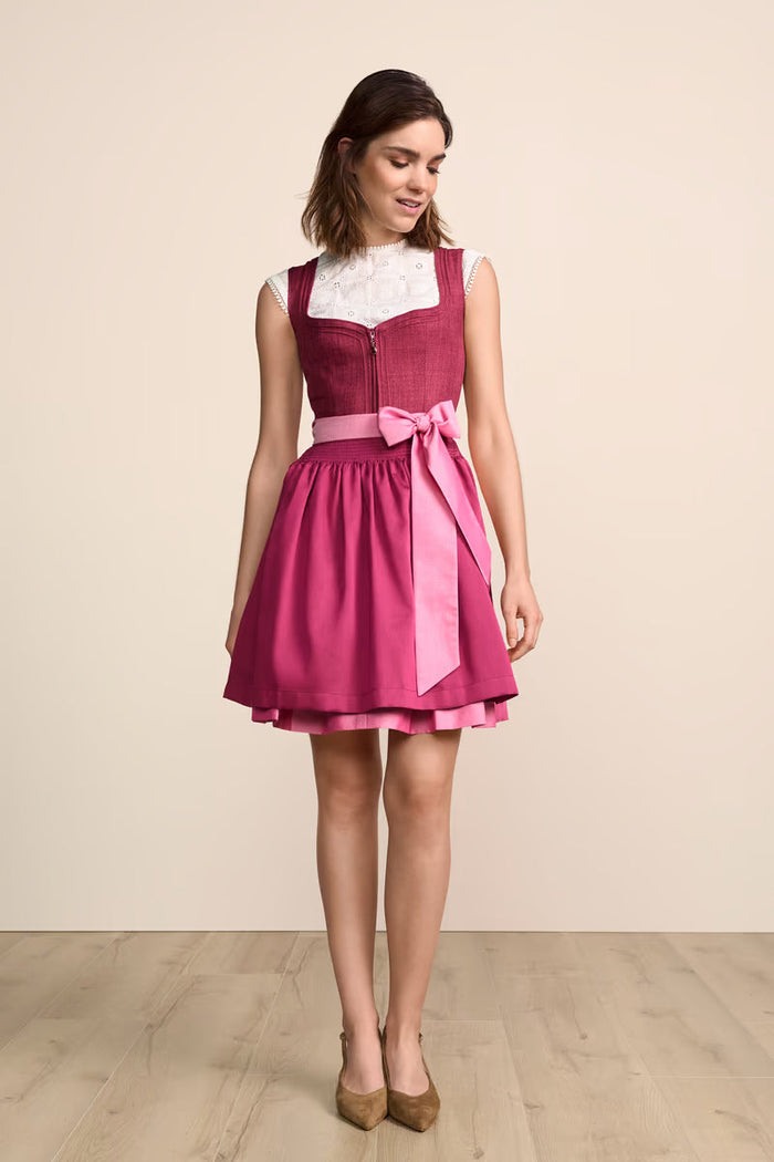 Kruger Mini Dirndl 2pcs. 50cm "Rianna" pink