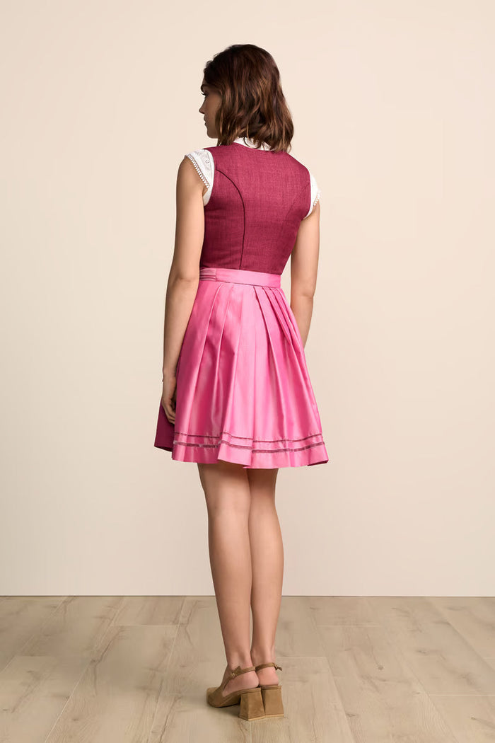 Kruger Mini Dirndl 2pcs. 50cm "Rianna" pink