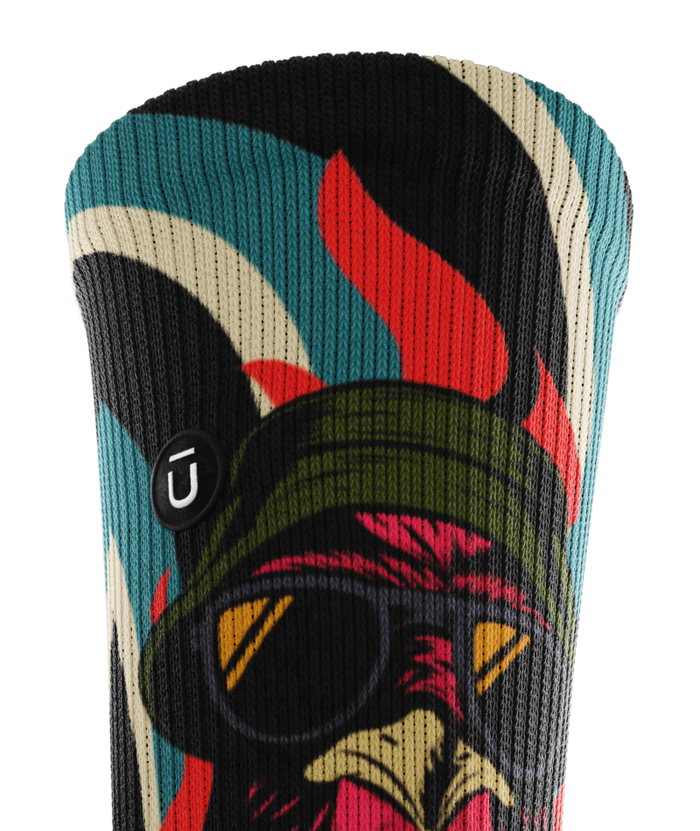 Lava Chicken Athletic Crew Socks