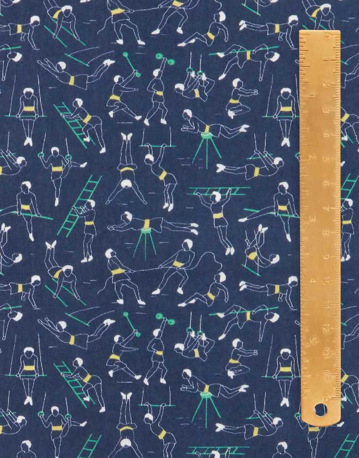 Liberty Fabrics Liberty Fabrics Tana Lawn® CC21: Liberty Champions Liberty Fabrics Tana Lawn® Gymnasium B 12516