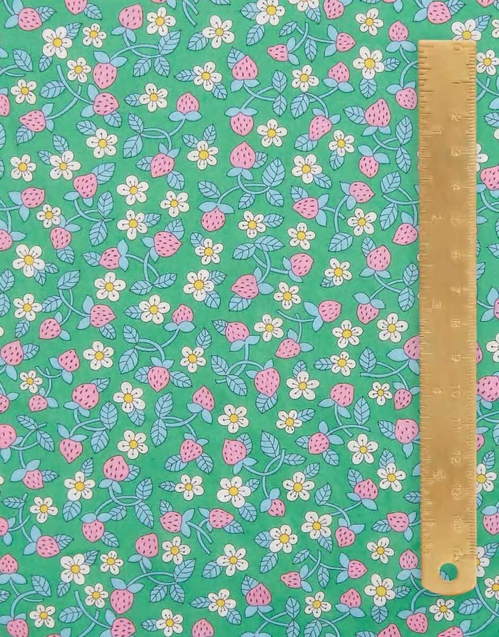 Liberty Fabrics Tana Lawn® Cotton Strawberries and Cream A