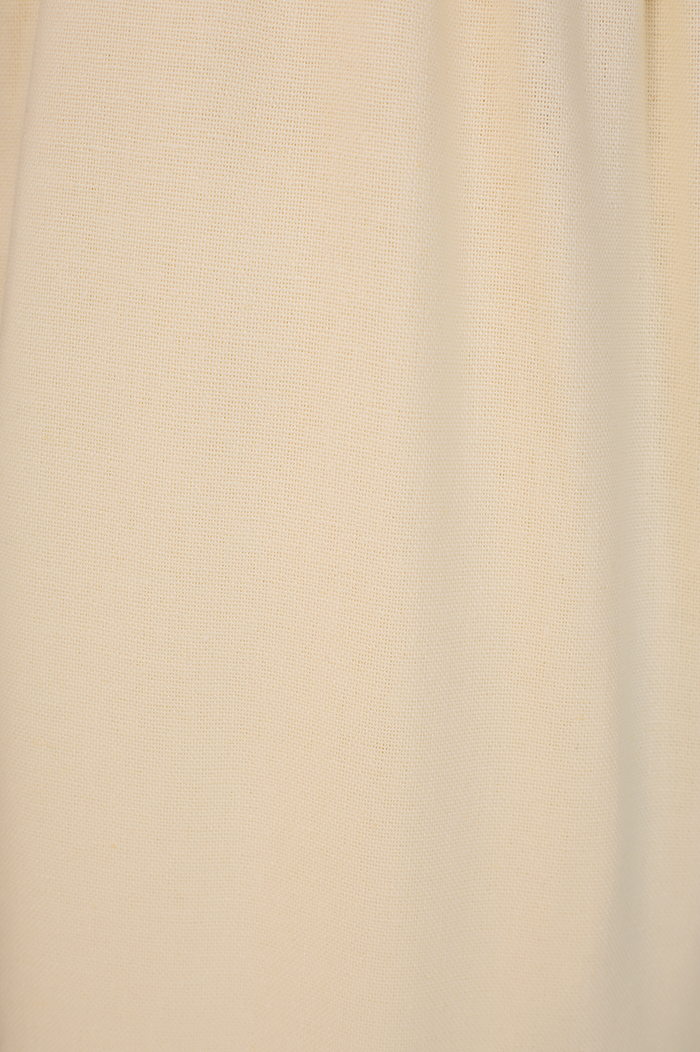 Linen Midi Smocked Waist Skirt_5