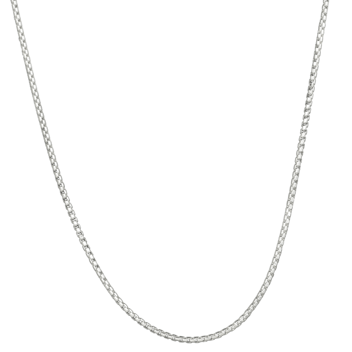 Lola Rounded 2mm Silver Box Chain