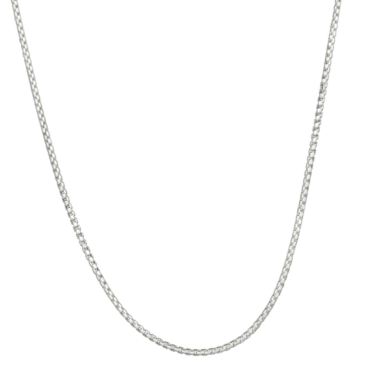 Lola Rounded 2mm Silver Box Chain