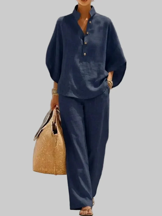 Maribel | Batwing Wide-Leg Set